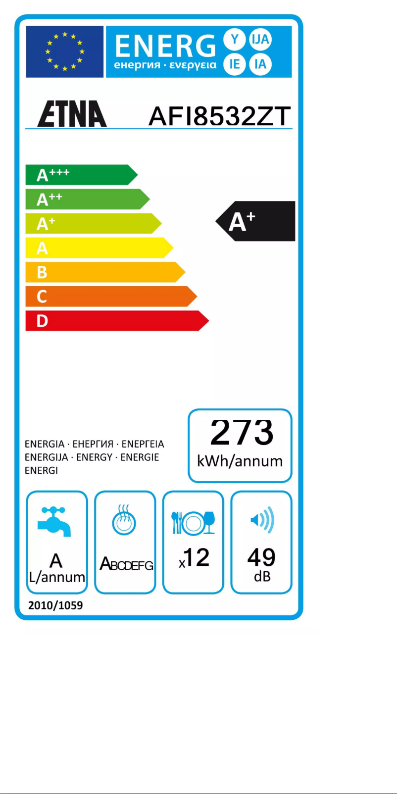 Image de la première page du manuel de l'appareil AFI8532ZT