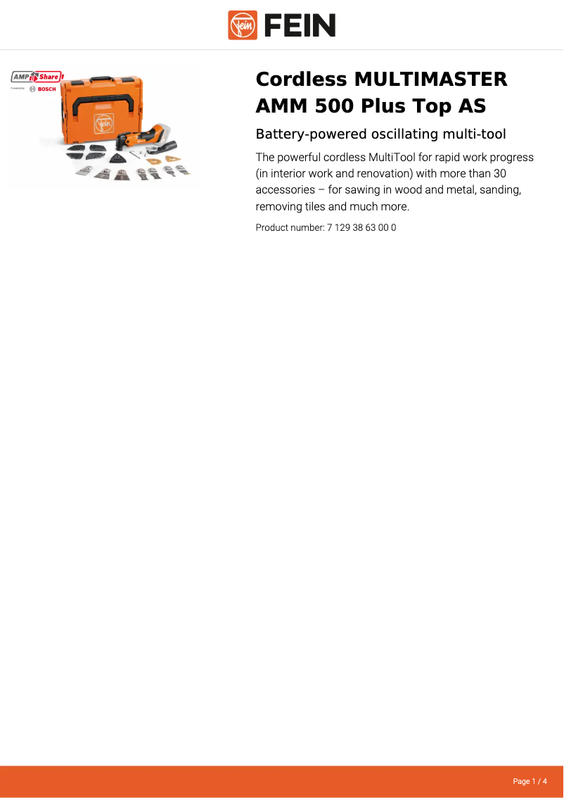 Image de la première page du manuel de l'appareil Multimaster MM 500 Plus Top