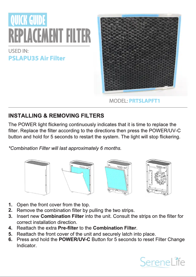 Image de la première page du manuel de l'appareil AZPRTSLAPFT1