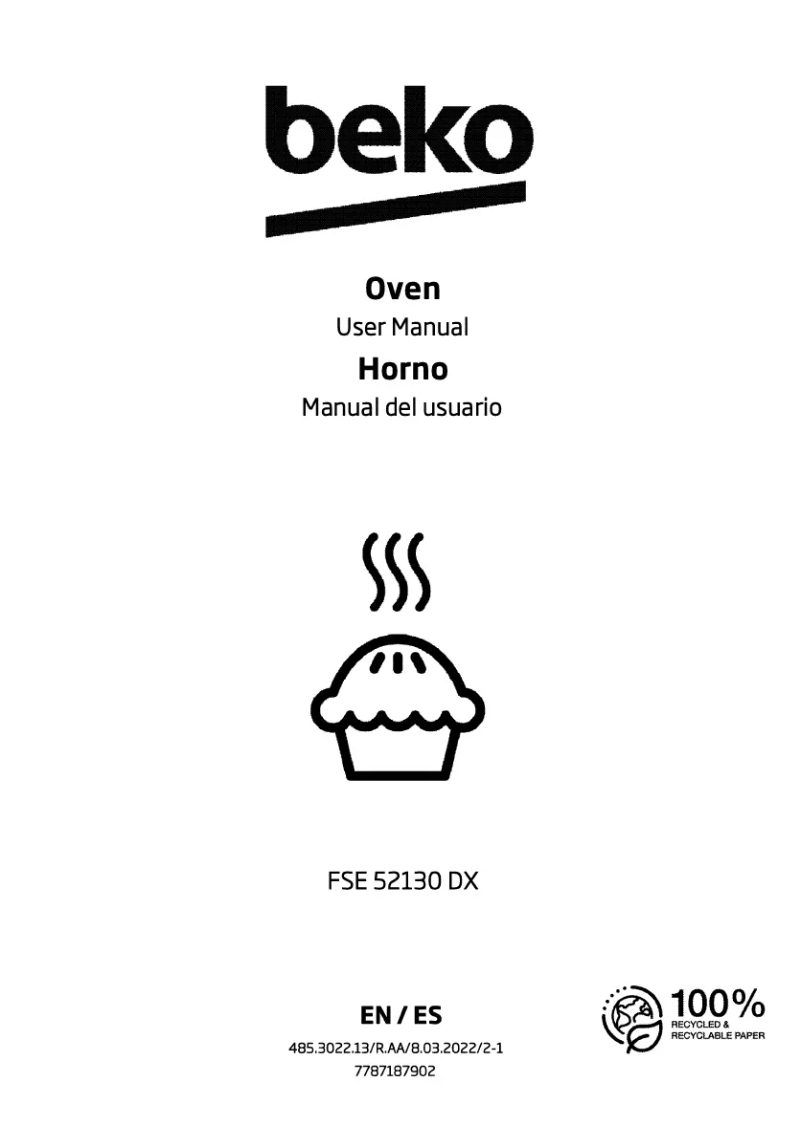 Page 1 de la notice Manuel utilisateur Beko FSE 52130 DX