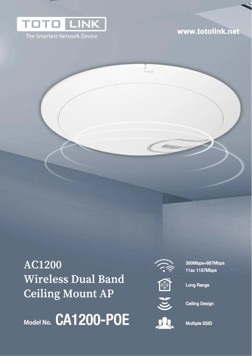 Página 1 del manual Manual de usuario Totolink CA1200-PoE