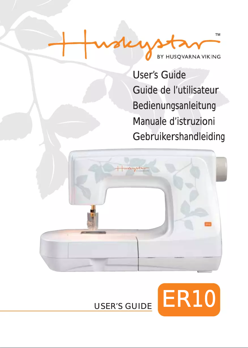 Image de la première page du manuel de l'appareil ER10