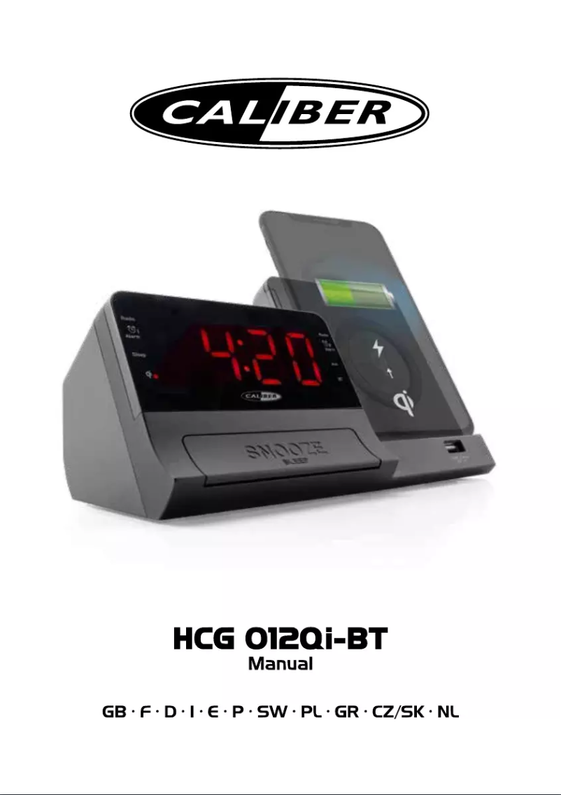 Image de la première page du manuel de l'appareil HCG012QI-BT