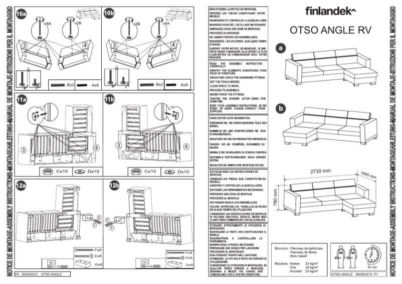 Página 1 del manual Manual de usuario Finlandek OTSO ANGLE RV