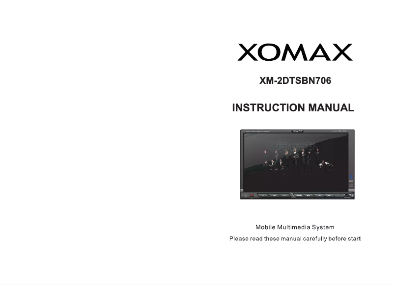 Page 1 de la notice Manuel utilisateur Xomax XM-2DTSBN706