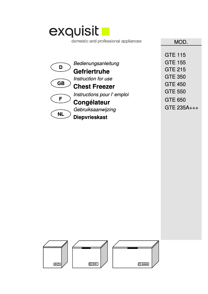 Image de la première page du manuel de l'appareil GTE 235 A+++