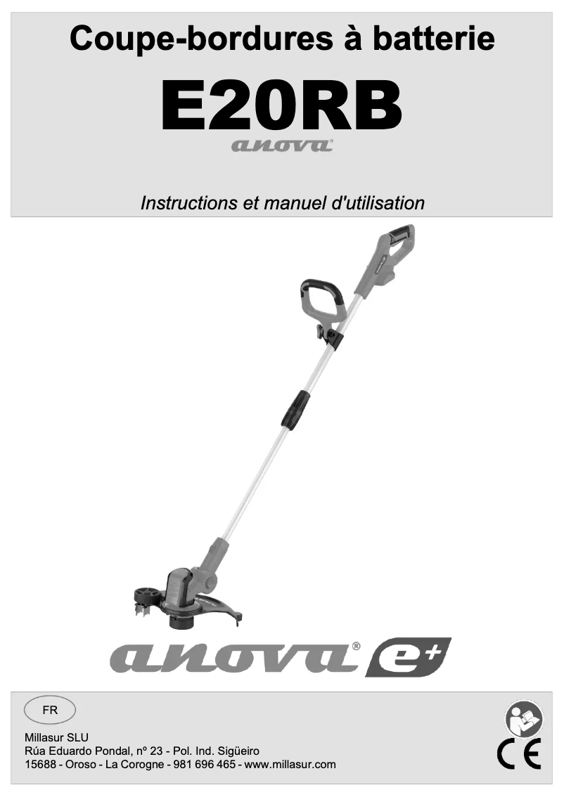 Page n°1 - Manuel utilisateur Anova E20RB