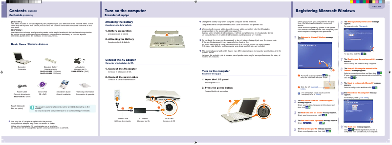 Página 1 del manual Manual de usuario Samsung NP-NC10-KA06