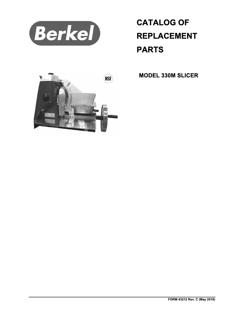 Page n°1 - Catalogue Berkel 330M