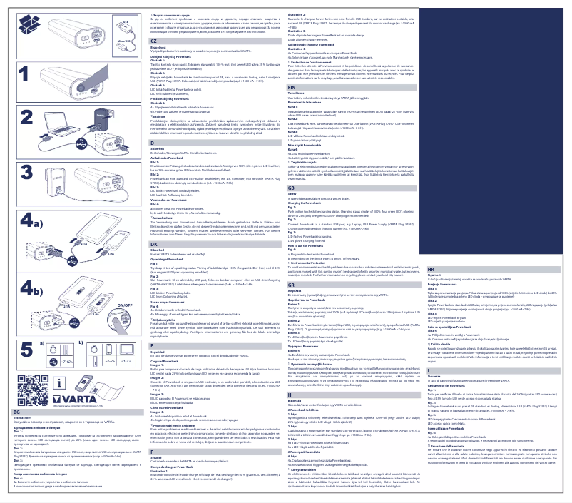 Image de la première page du manuel de l'appareil Power bank 5200