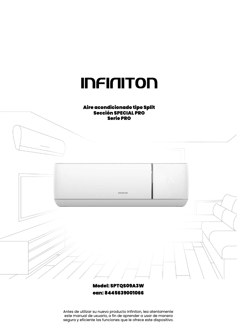 Page n°1 - Manuel utilisateur Infiniton SPTQS09A3W