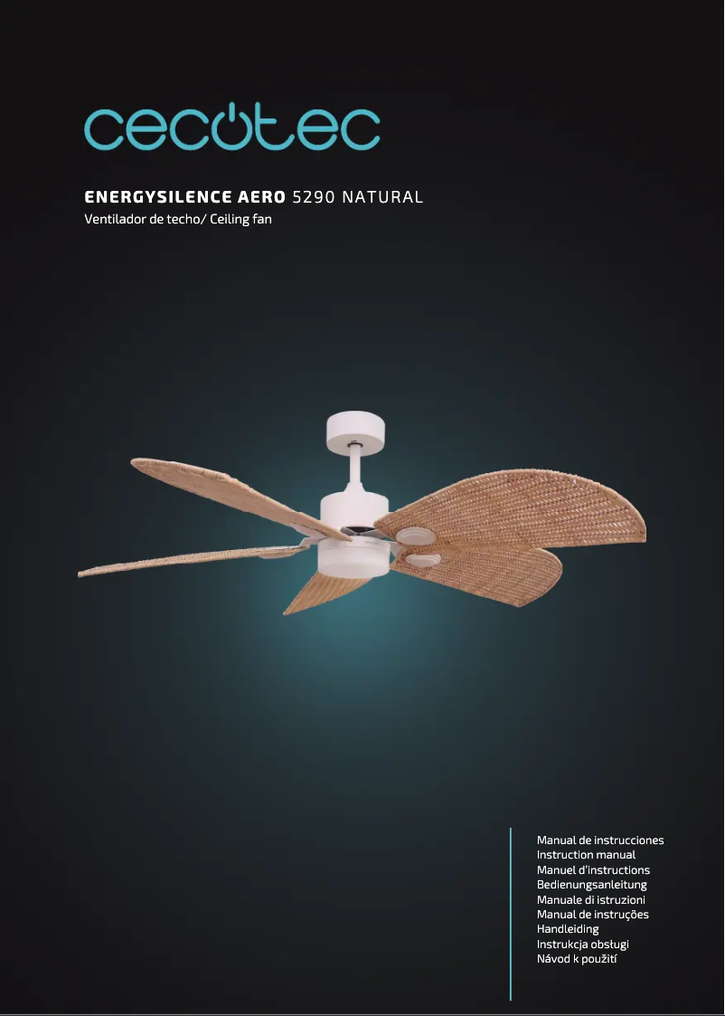 Page 1 de la notice Manuel utilisateur Cecotec EnergySilence Aero 5290