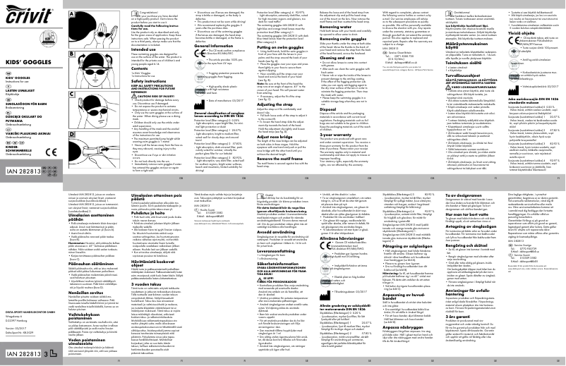 Page n°1 - Manuel utilisateur Crivit IAN 282813