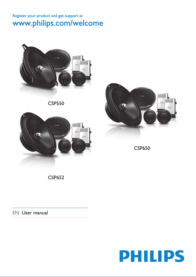 Page n°1 - Manuel utilisateur Philips CSP550