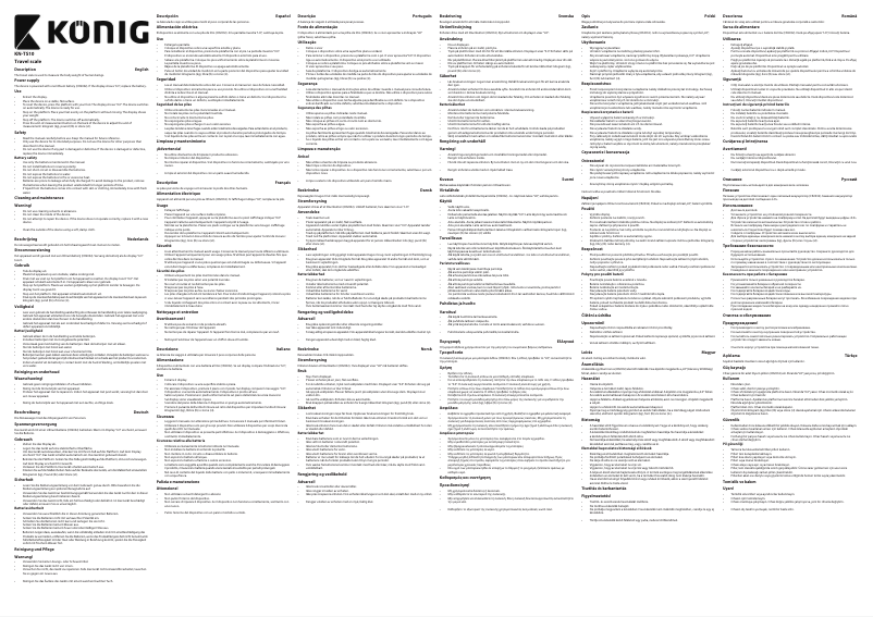 Image de la première page du manuel de l'appareil KN-TS10