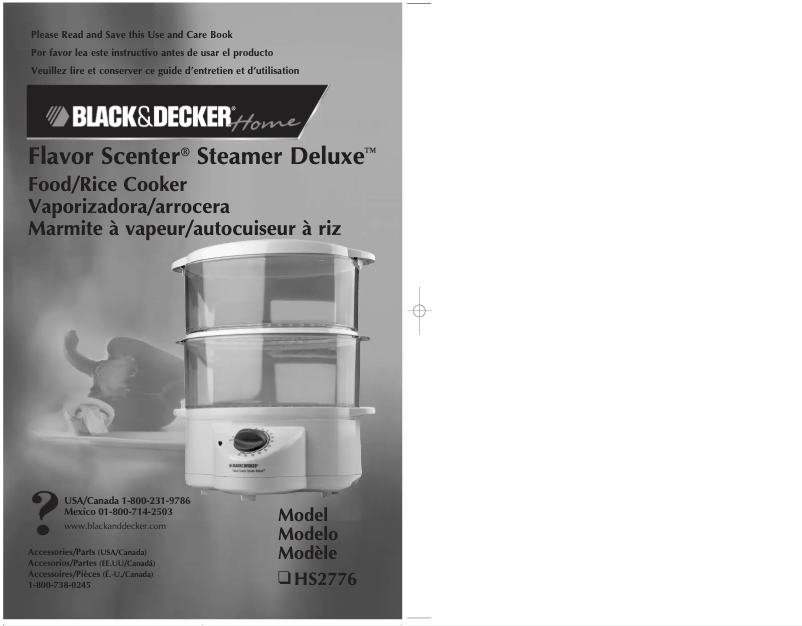 Página 1 del manual Manual de usuario Black & Decker HS2776