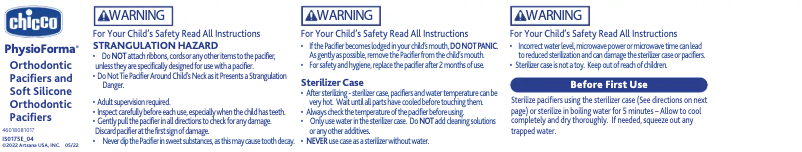 Page n°1 - Manuel utilisateur Chicco PhysioForma