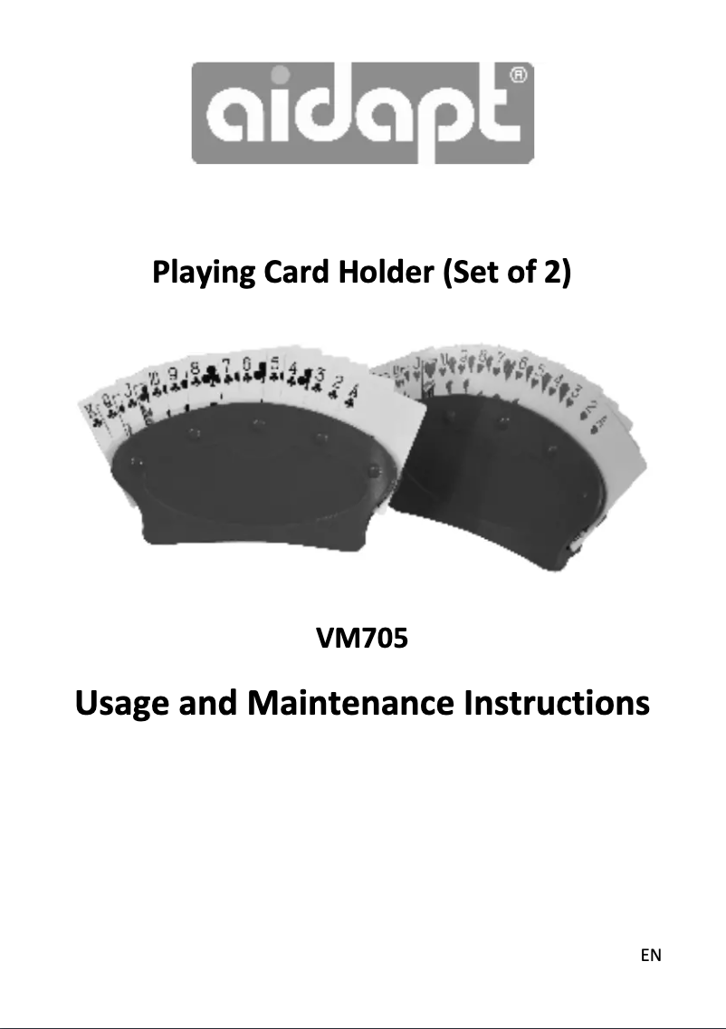 Page 1 de la notice Manuel utilisateur Aidapt VM705