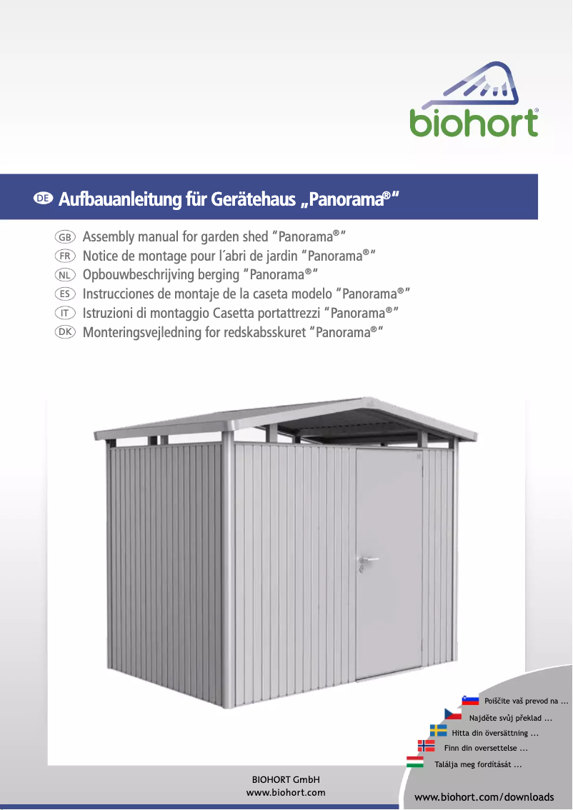 Imagen de la primera página del manual del dispositivo Panorama