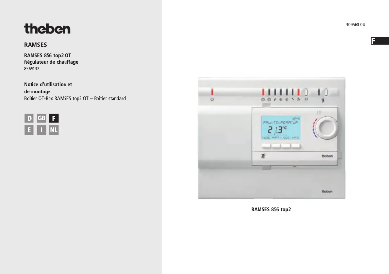 Page n°1 - Manuel utilisateur Theben RAMSES 856 top2 OT