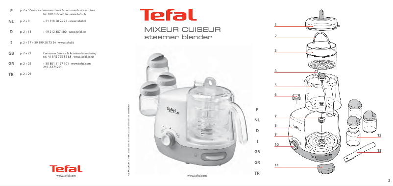 Page n°1 - Manuel utilisateur Tefal Baby Home BH7401
