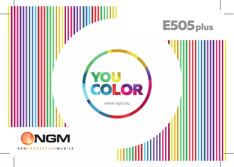 Page n°1 - Manuel utilisateur NGM-Mobile You Color E505 Plus