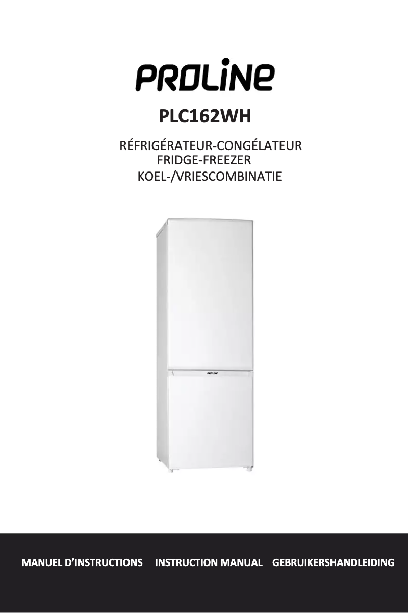 Page 1 of the manual User Manual Proline PLC162WH