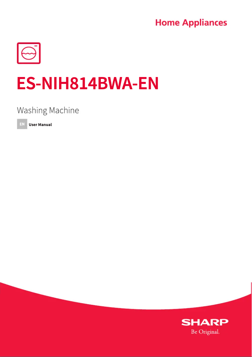 Page n°1 - Manuel utilisateur Sharp ES-NIH814BWA-EN