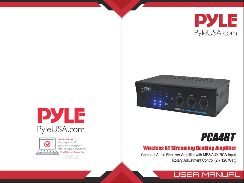 Page n°1 - Manuel utilisateur Pyle PCA4BT