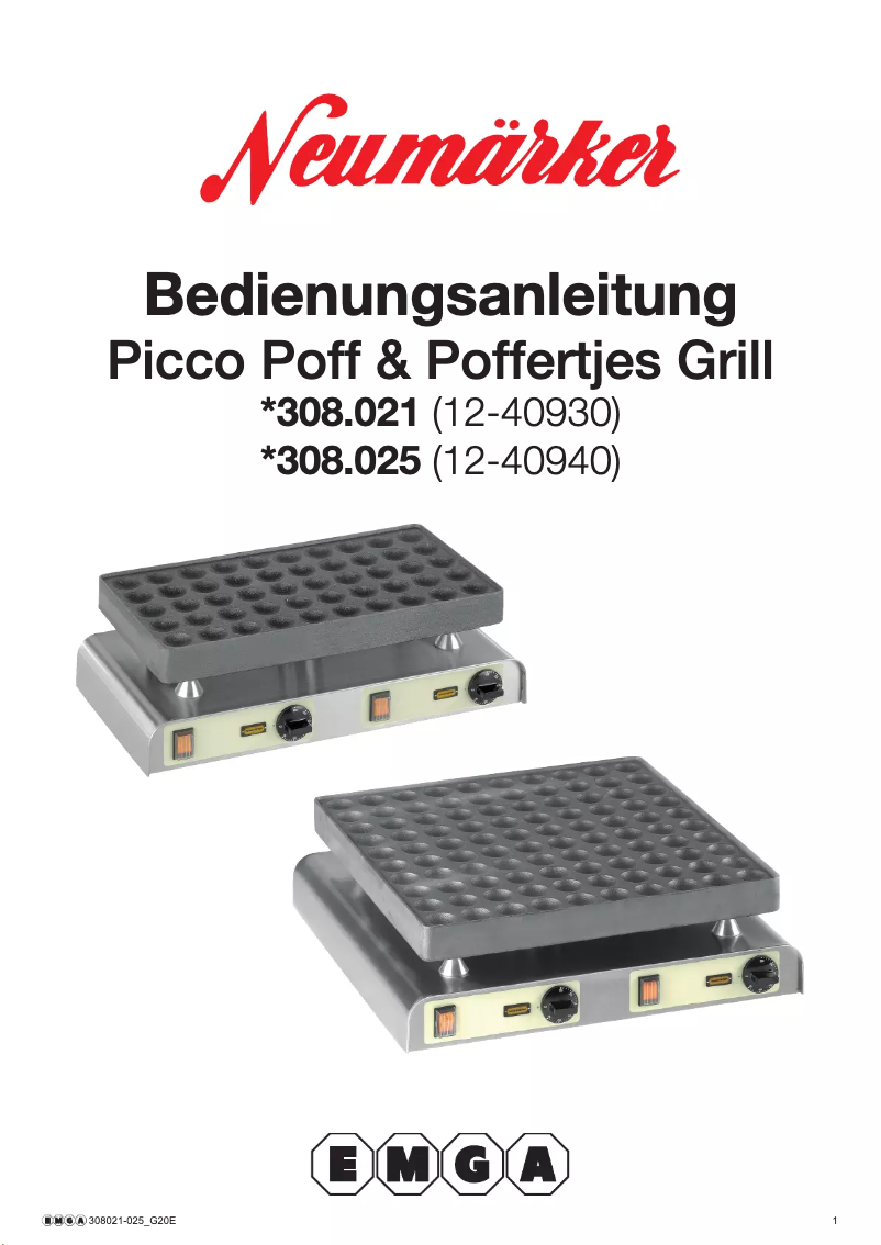 Page n°1 - Manuel utilisateur Neumärker 308025