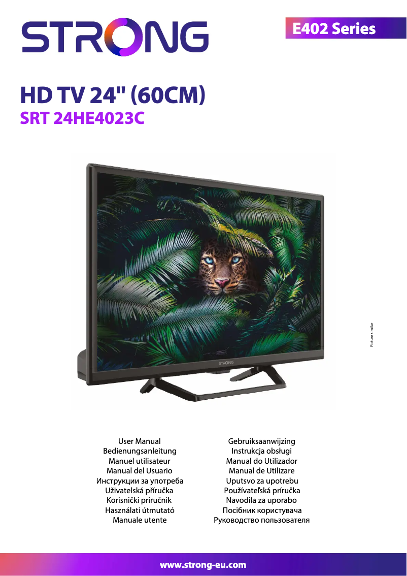 Page n°1 - Manuel utilisateur Strong SRT 24HE4023C