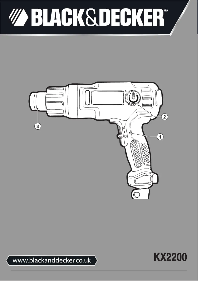 Page 1 de la notice Manuel utilisateur Black & Decker KX2200K