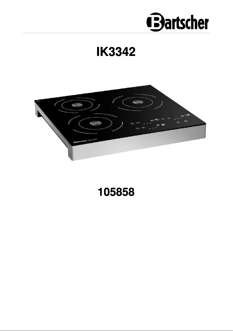 Page 1 de la notice Manuel utilisateur Bartscher IK 3342