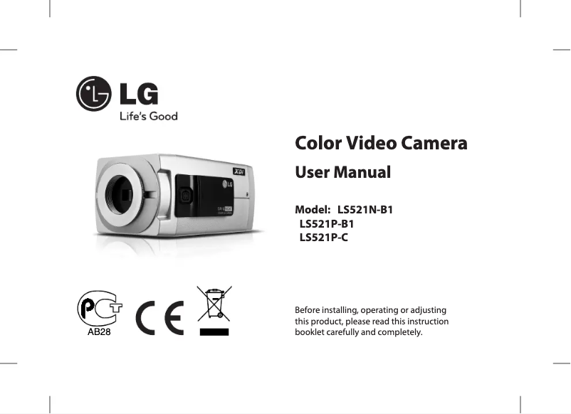 Page 1 de la notice Manuel utilisateur LG LS521P