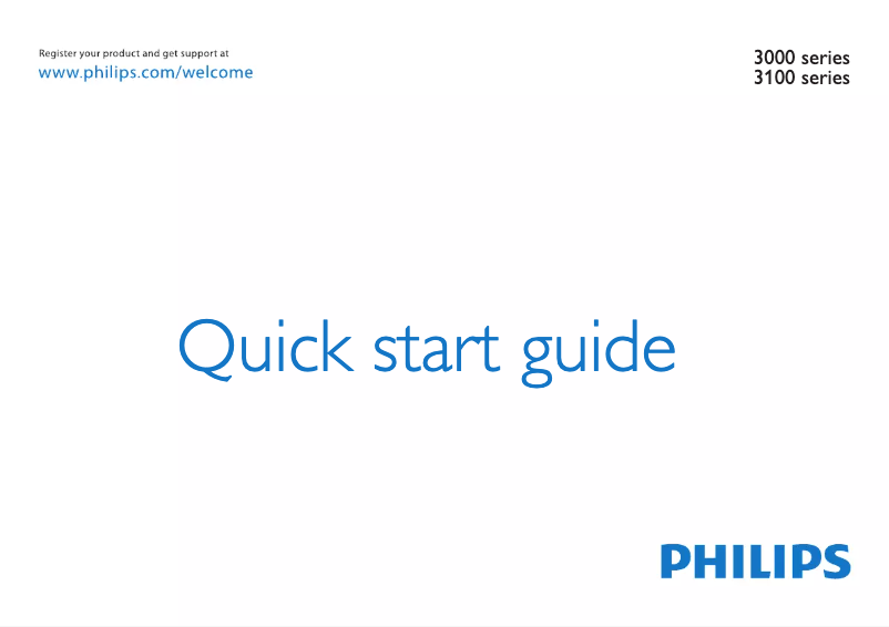 Page n°1 - Guide de démarrage rapide Philips 32PFL3018T