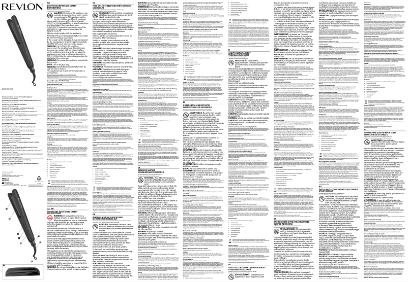 Page 1 de la notice Manuel utilisateur Revlon SmoothStay RVST2211PEAW