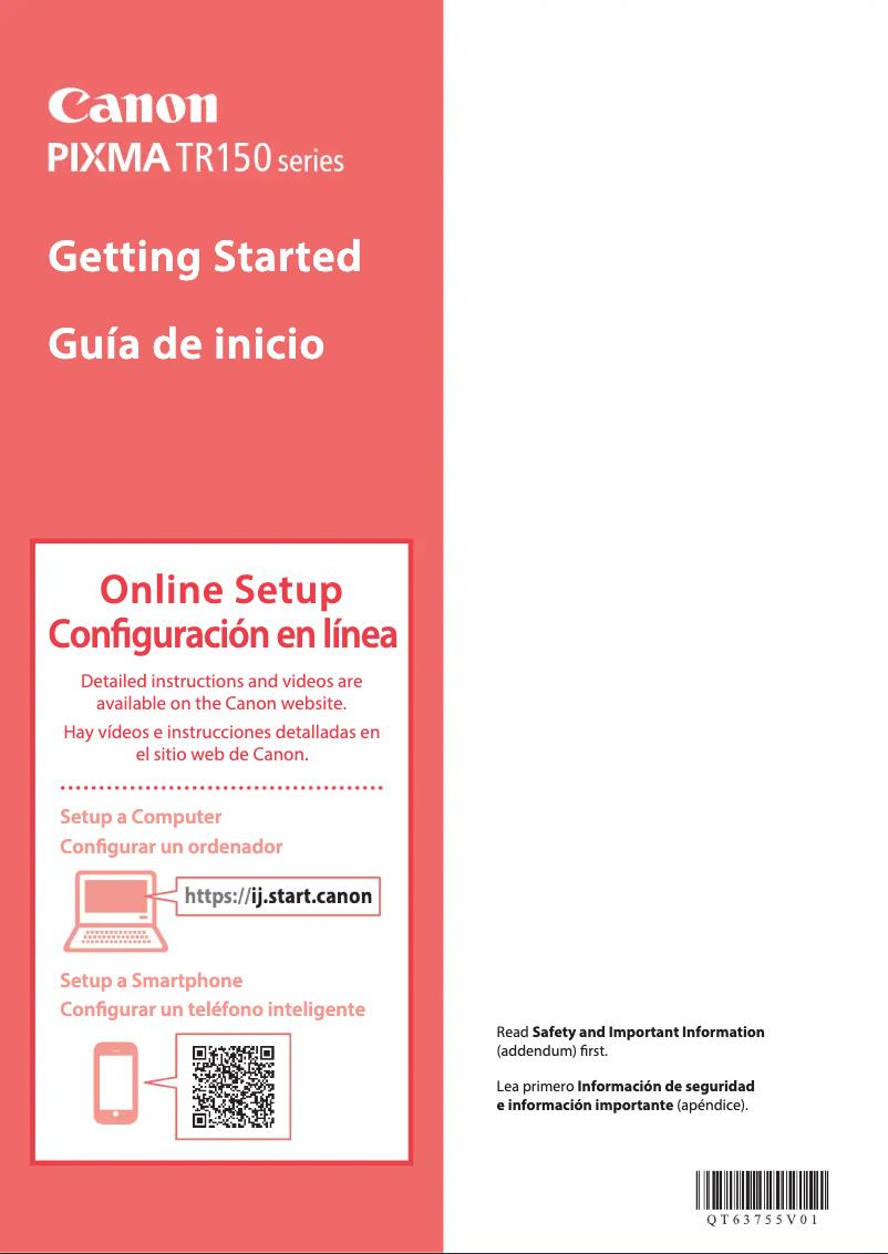 Page n°1 - Manuel utilisateur Canon Pixma TR152
