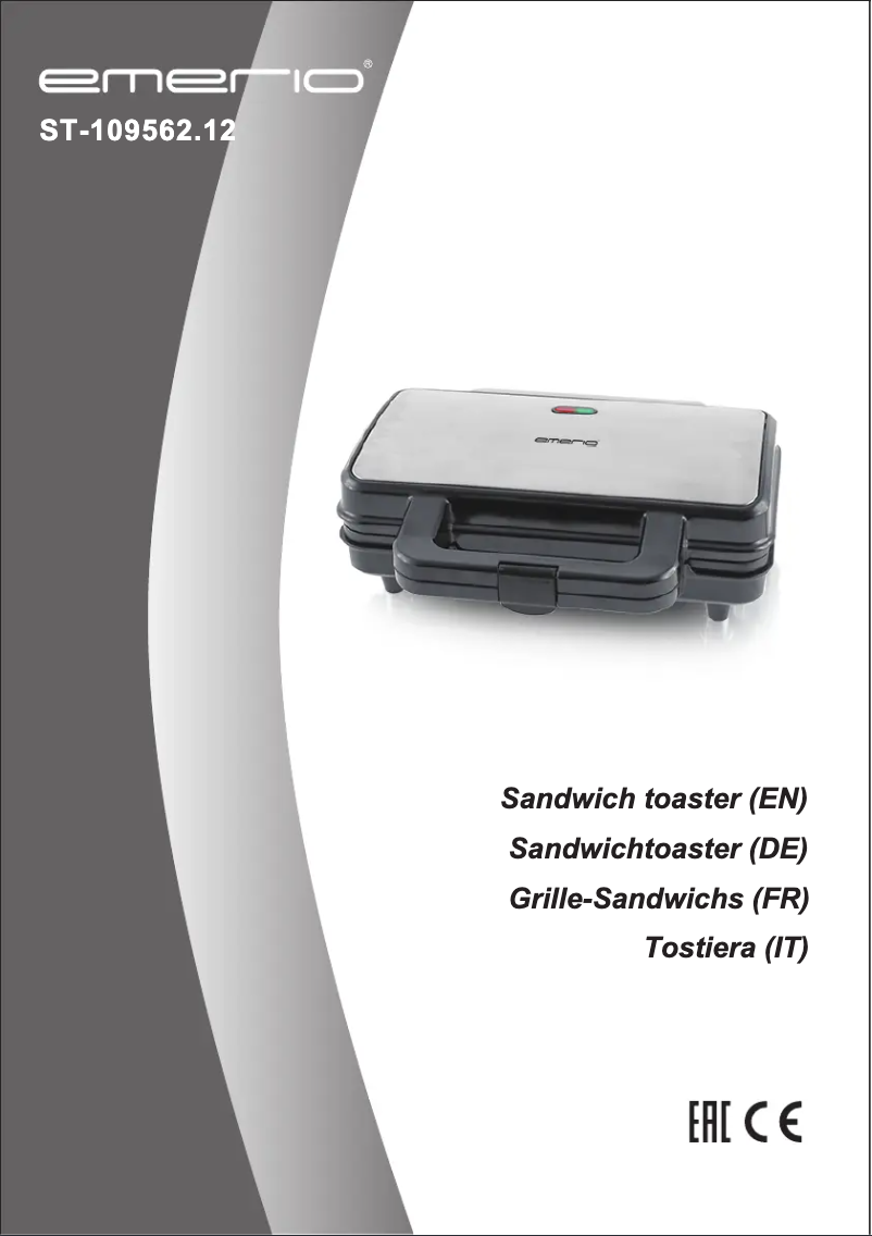 Page n°1 - Manuel utilisateur Emerio ST-109562.12