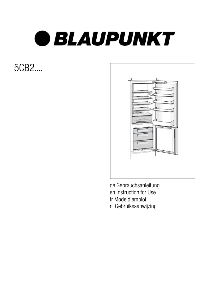 Page 1 de la notice Manuel utilisateur Blaupunkt 5CB27020