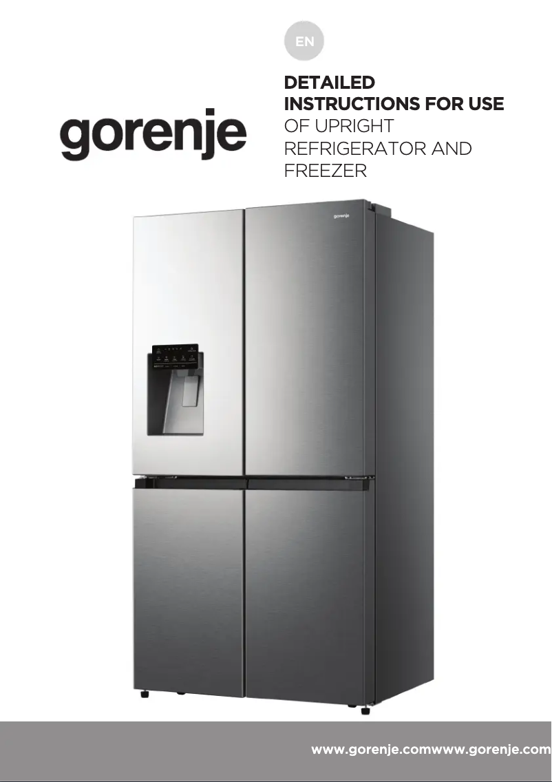 Page n°1 - Manuel utilisateur Gorenje NRM918FVX