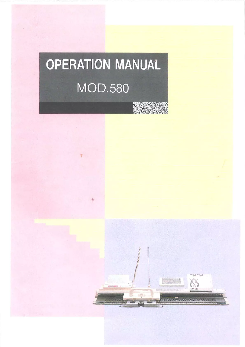 Image de la première page du manuel de l'appareil 580