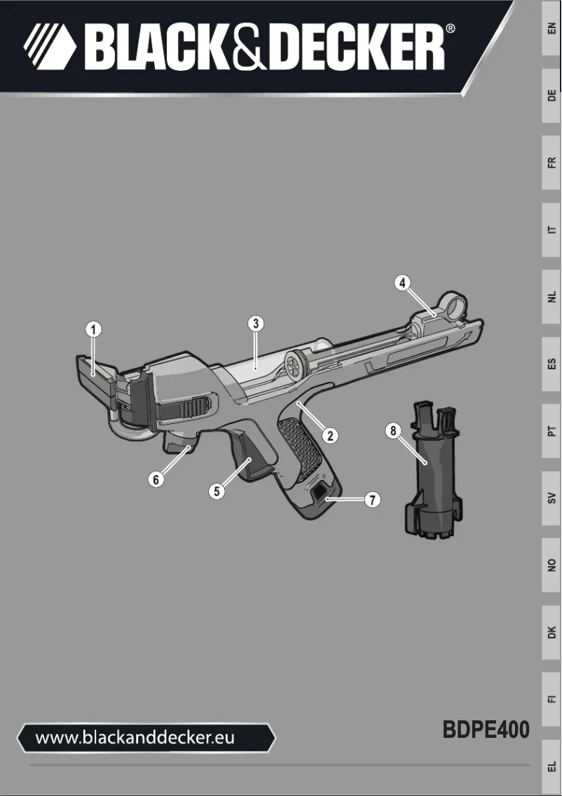 Page 1 de la notice Manuel utilisateur Black & Decker BDPE400