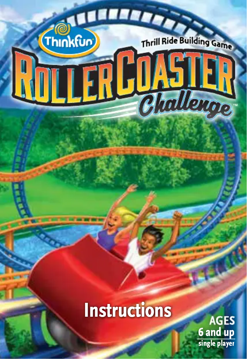 Page n°1 - Manuel utilisateur ThinkFun Roller Coaster Challenge