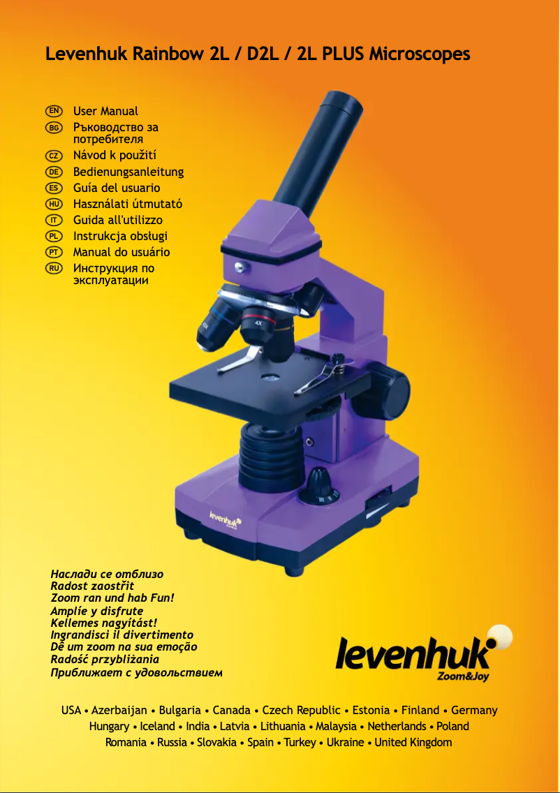 Page n°1 - Manuel utilisateur Levenhuk Rainbow 2L Plus
