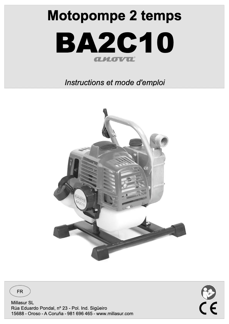 Page n°1 - Manuel utilisateur Anova BA2C10