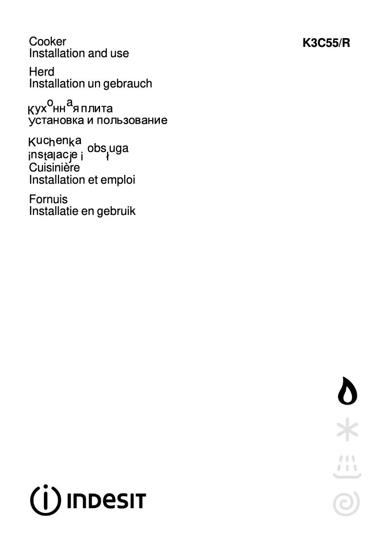 Page n°1 - Manuel utilisateur Indesit K3C55/R