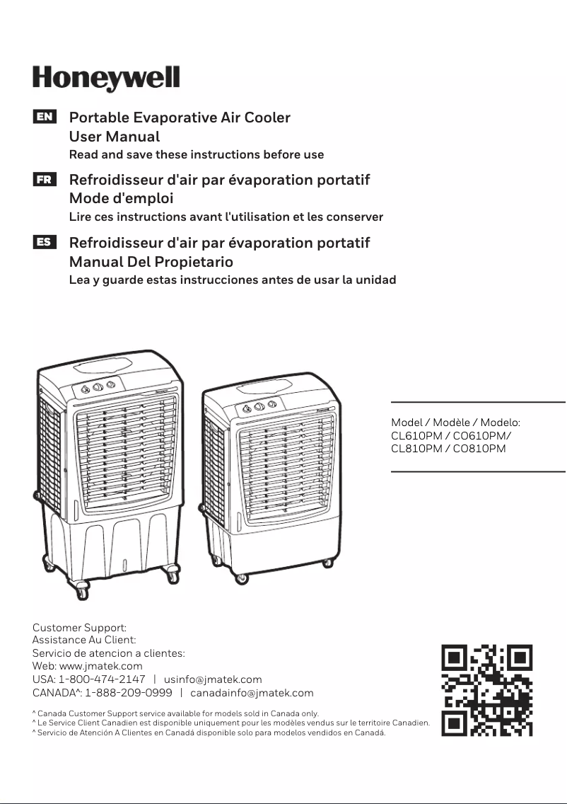 Imagen de la primera página del manual del dispositivo CO810PM