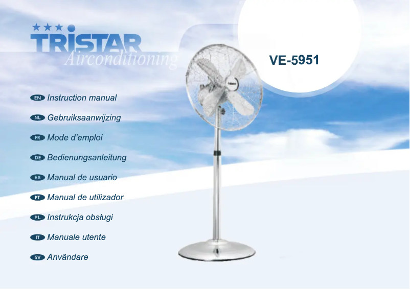 Página 1 del manual Manual de usuario TriStar VE-5951