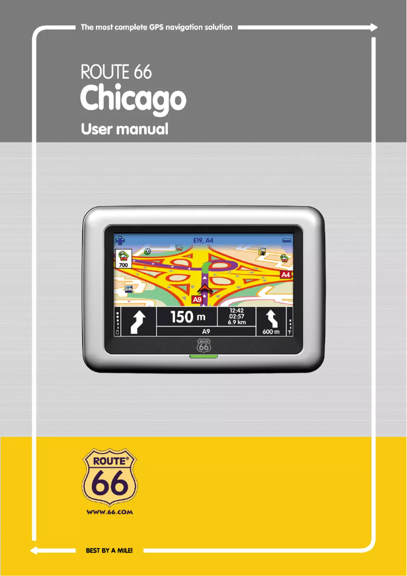Page n°1 - Manuel utilisateur Route 66 Chicago 8000