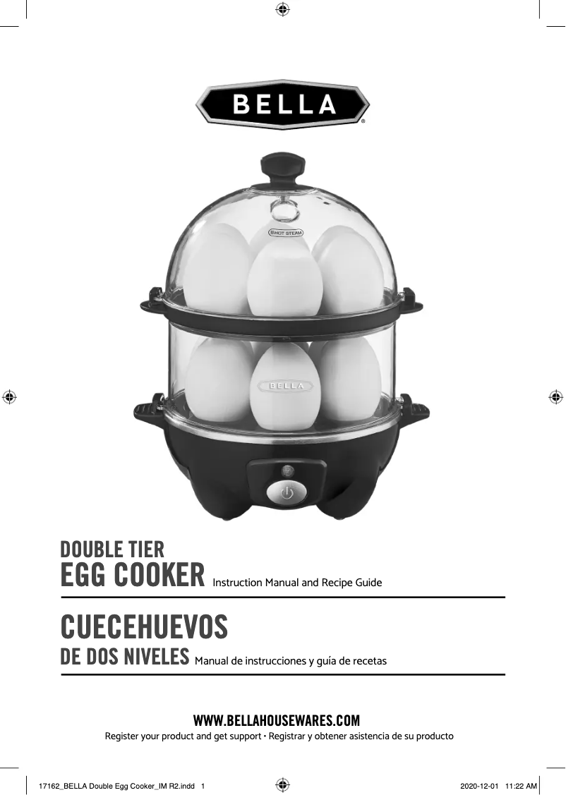 Page n°1 - Manuel utilisateur Bella Double Tier Egg Cooker